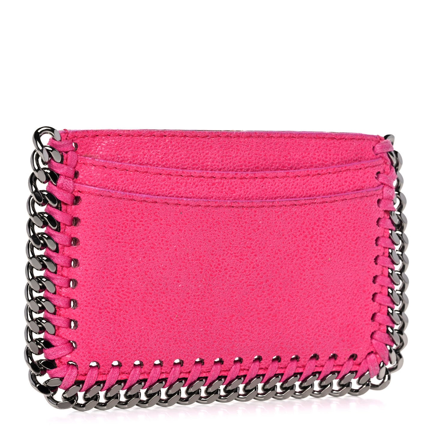 Shaggy Deer Falabella Card Holder Hot Pink