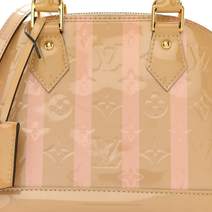 Louis Vuitton Vernis Rayures Alma BB Dune 8 of 15