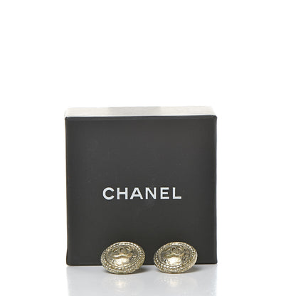 Chanel CC Button Earrings Gold 5 of 5