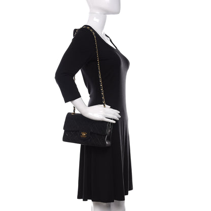 Chanel Lambskin Quilted Small Double Flap Black 2 of 12