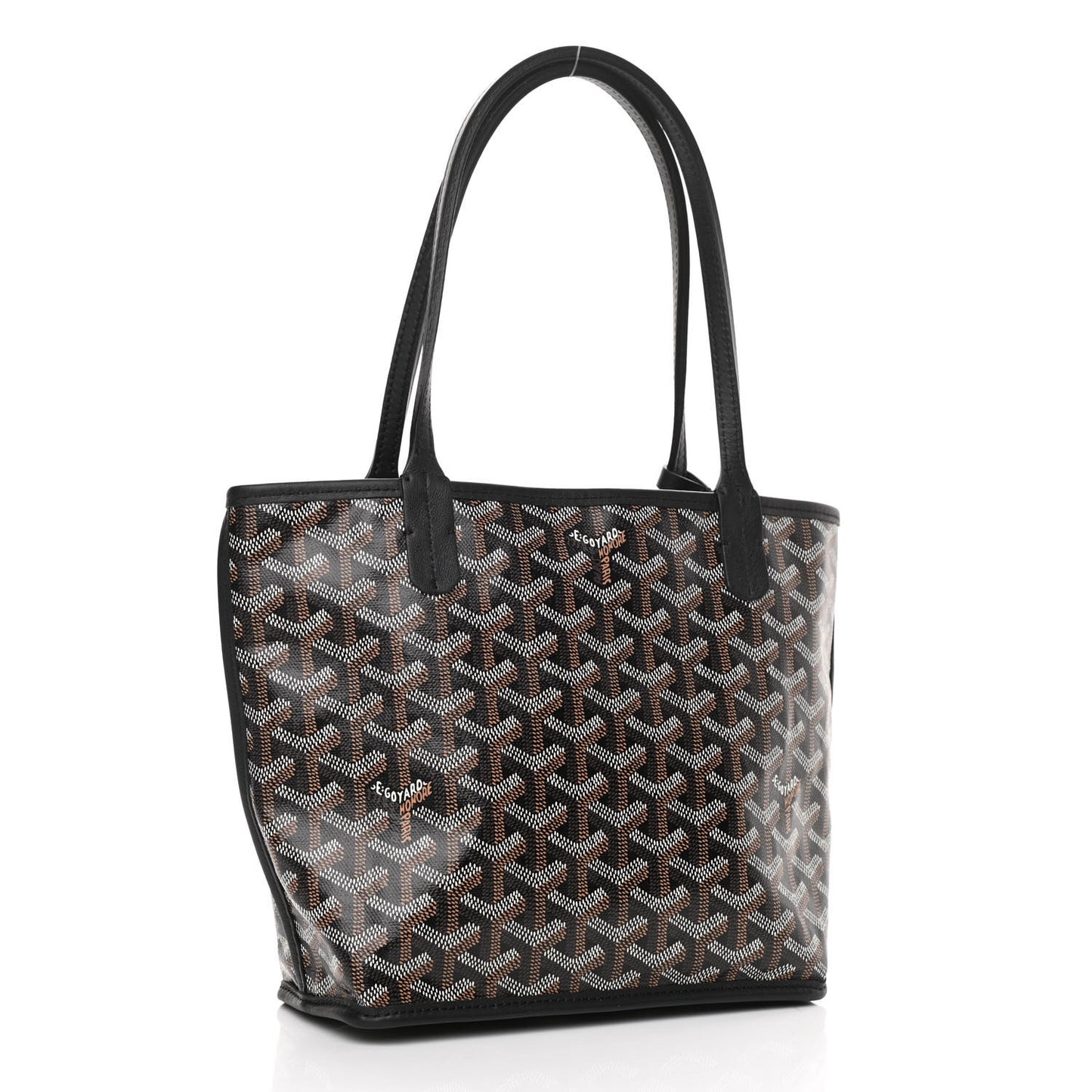 Goyardine Reversible Mini Anjou Black