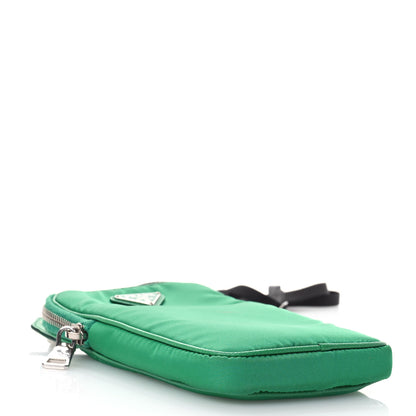 Prada Tessuto Nylon Phone Case Crossbody Bag Menta 4 of 10