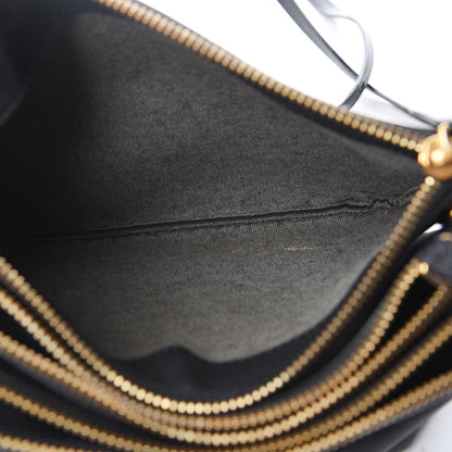 Celine Lambskin Small Trio Crossbody Bag Black 8 of 13