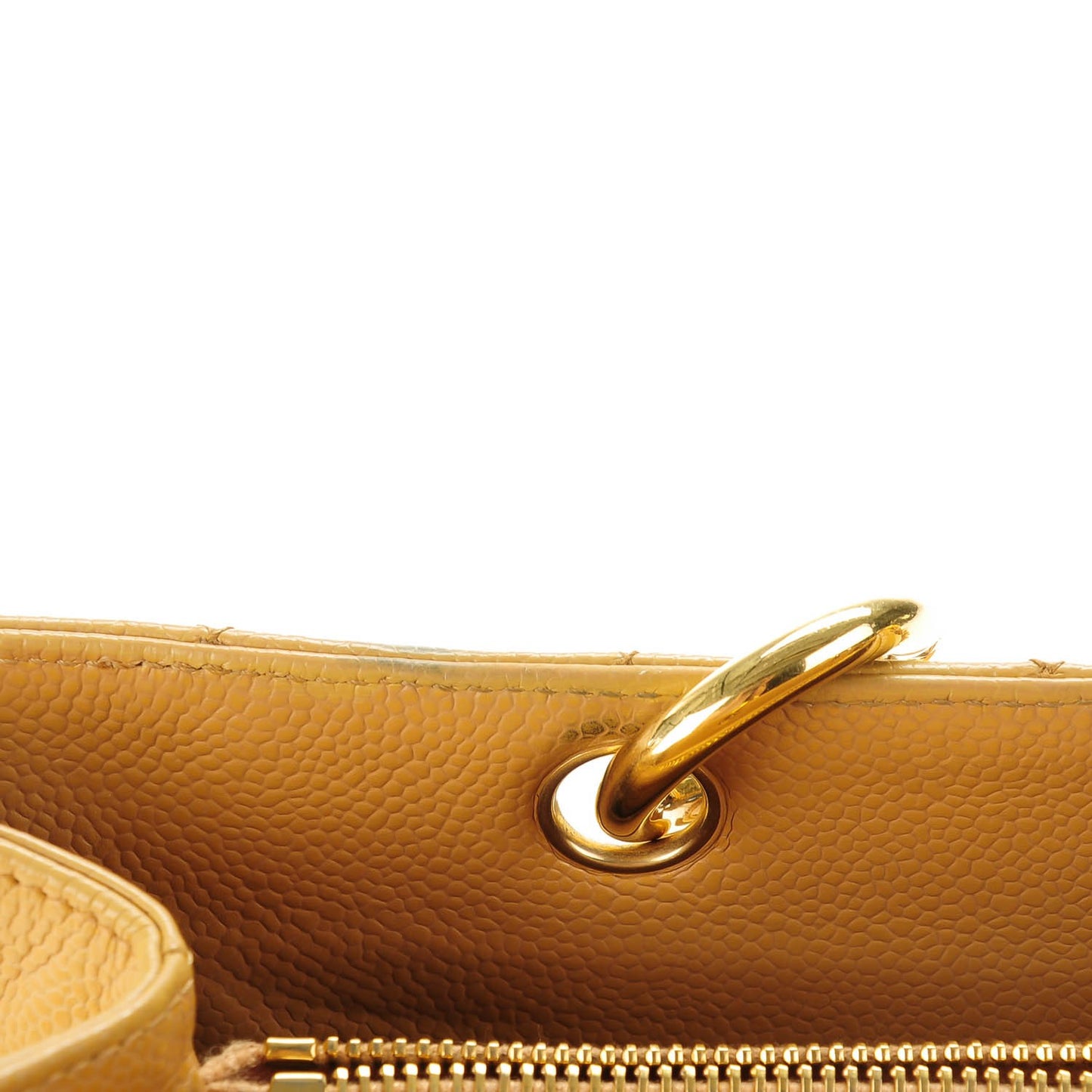 Caviar Quilted Grand Shopping Tote GST Beige