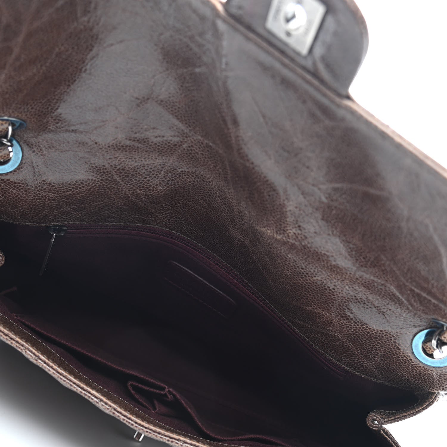Chanel Crumpled Grained Calfskin Jumbo CC Crave Flap Beige 4 of 4