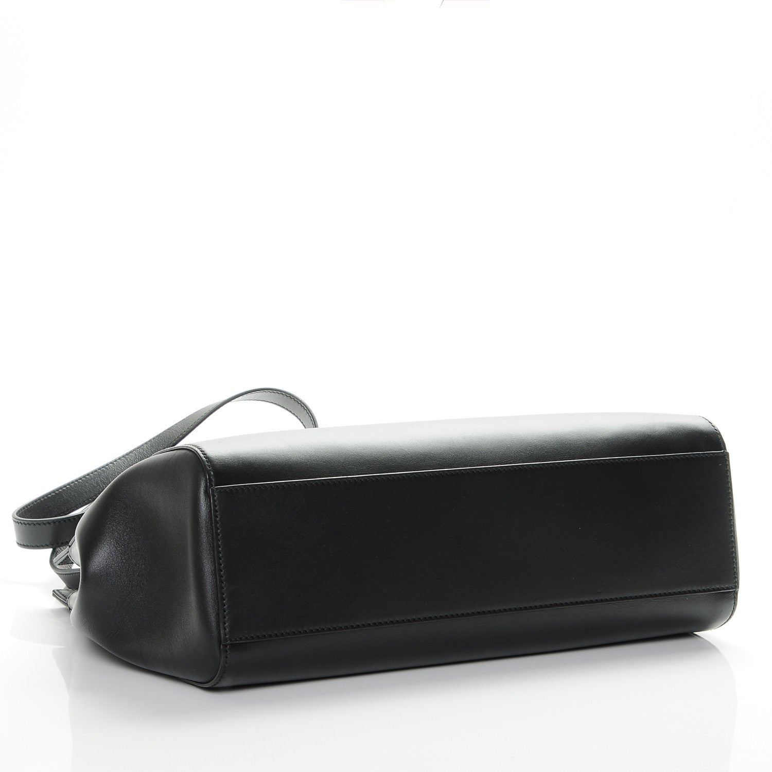 Gucci Nappa Bamboo Medium Nymphaea Top Handle Bag Black 4 of 7