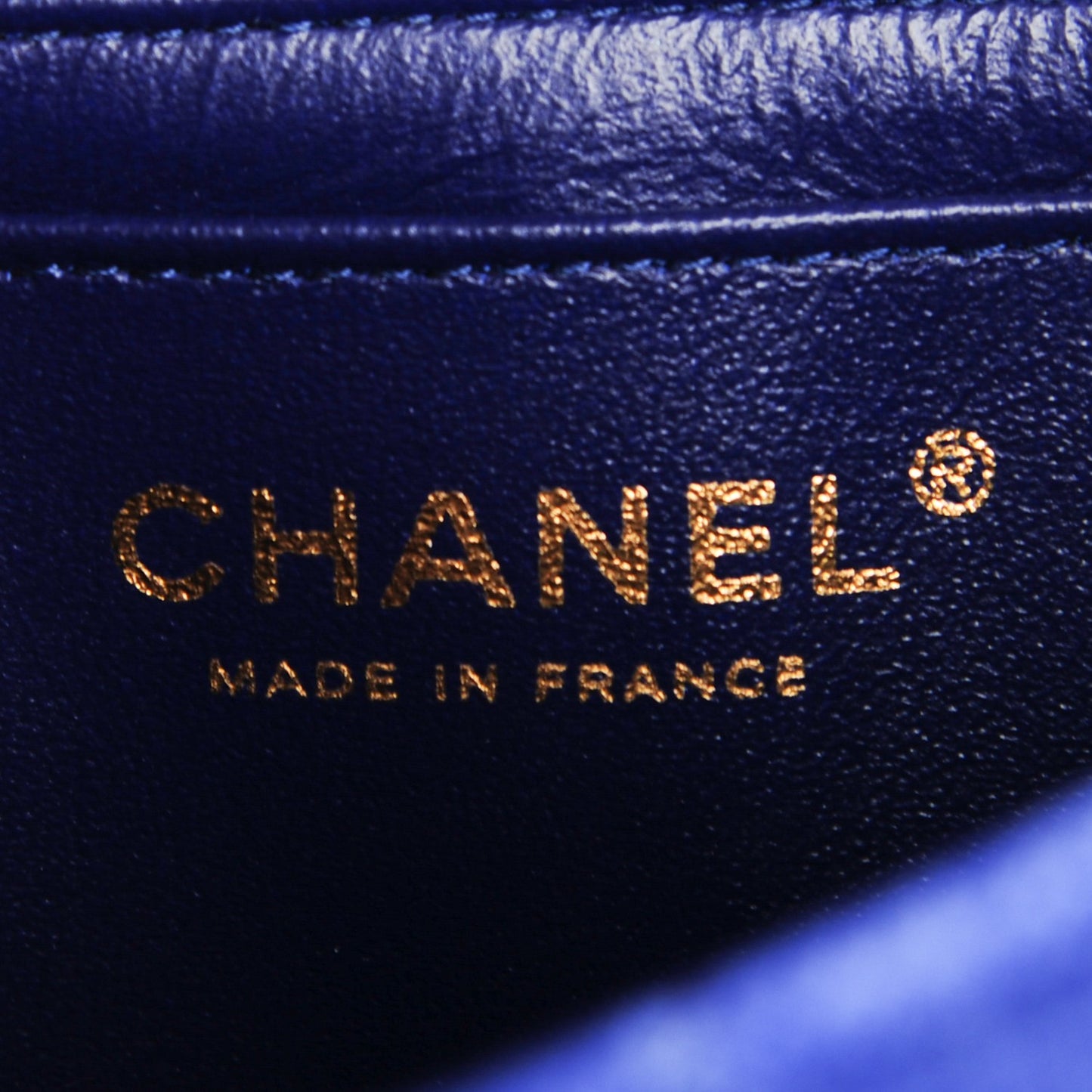 Velvet Quilted Mini Rectangular Flap Dark Blue