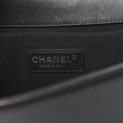 Chanel Lambskin Quilted Medium Boy Flap Black 6 of 15
