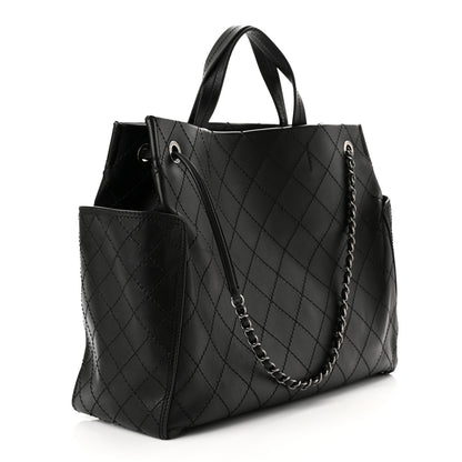 Chanel Calfskin CC Pocket Tote Black 3 of 11