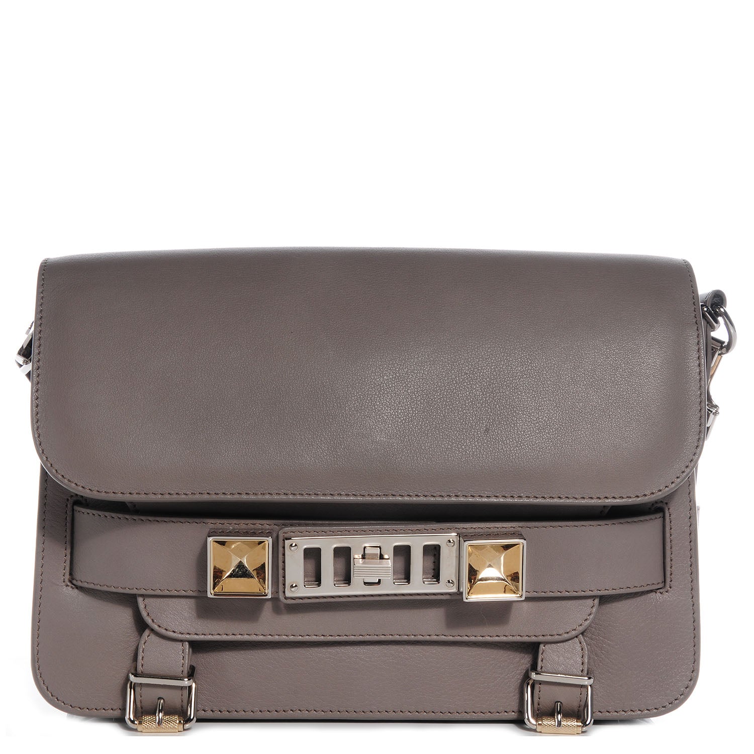 Proenza Schouler Leather PS11 Classic Shoulder Bag Mushroom 1 of 12