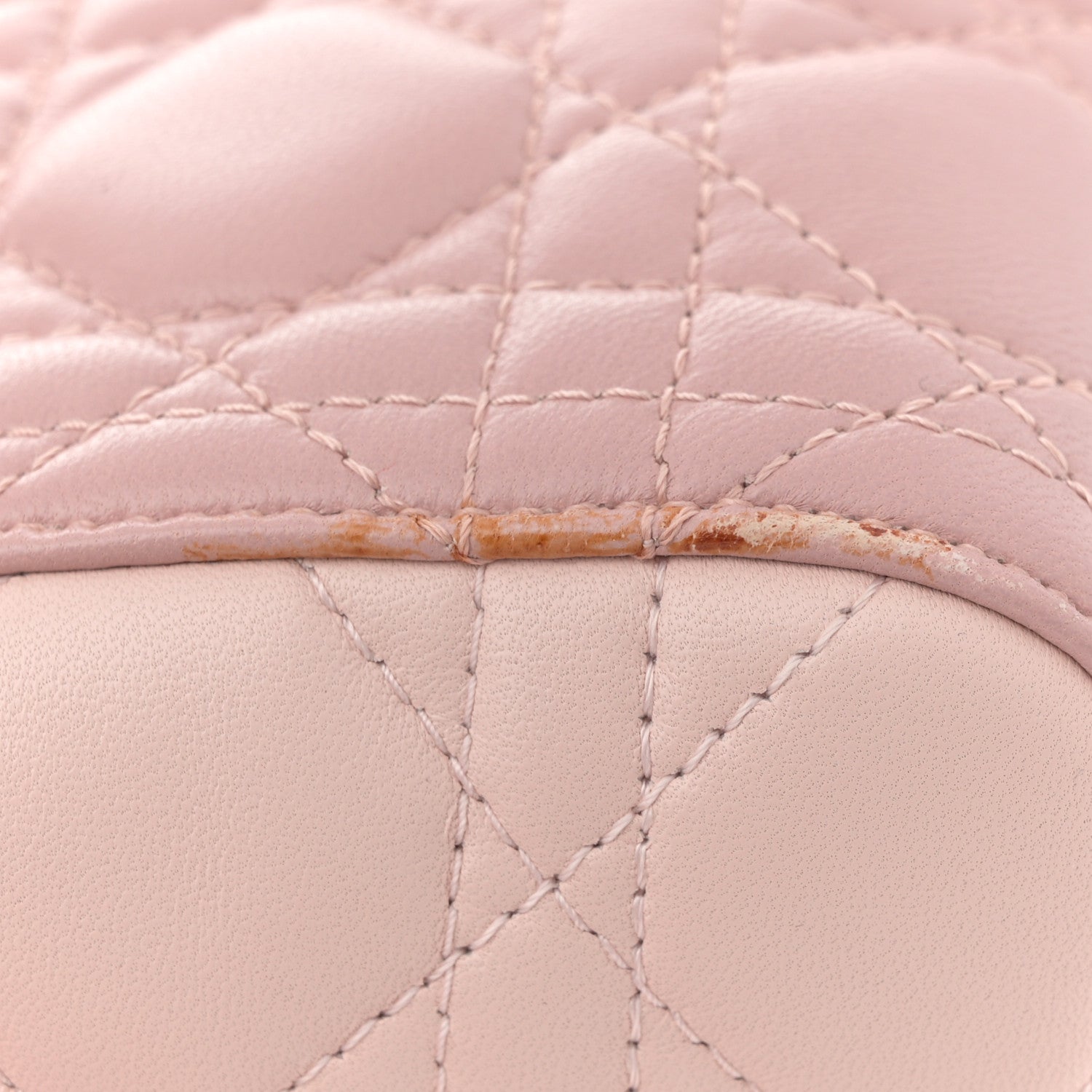 Christian Dior Lambskin Cannage Medium Tri-Color Lady Dior Rose Pale 13 of 14