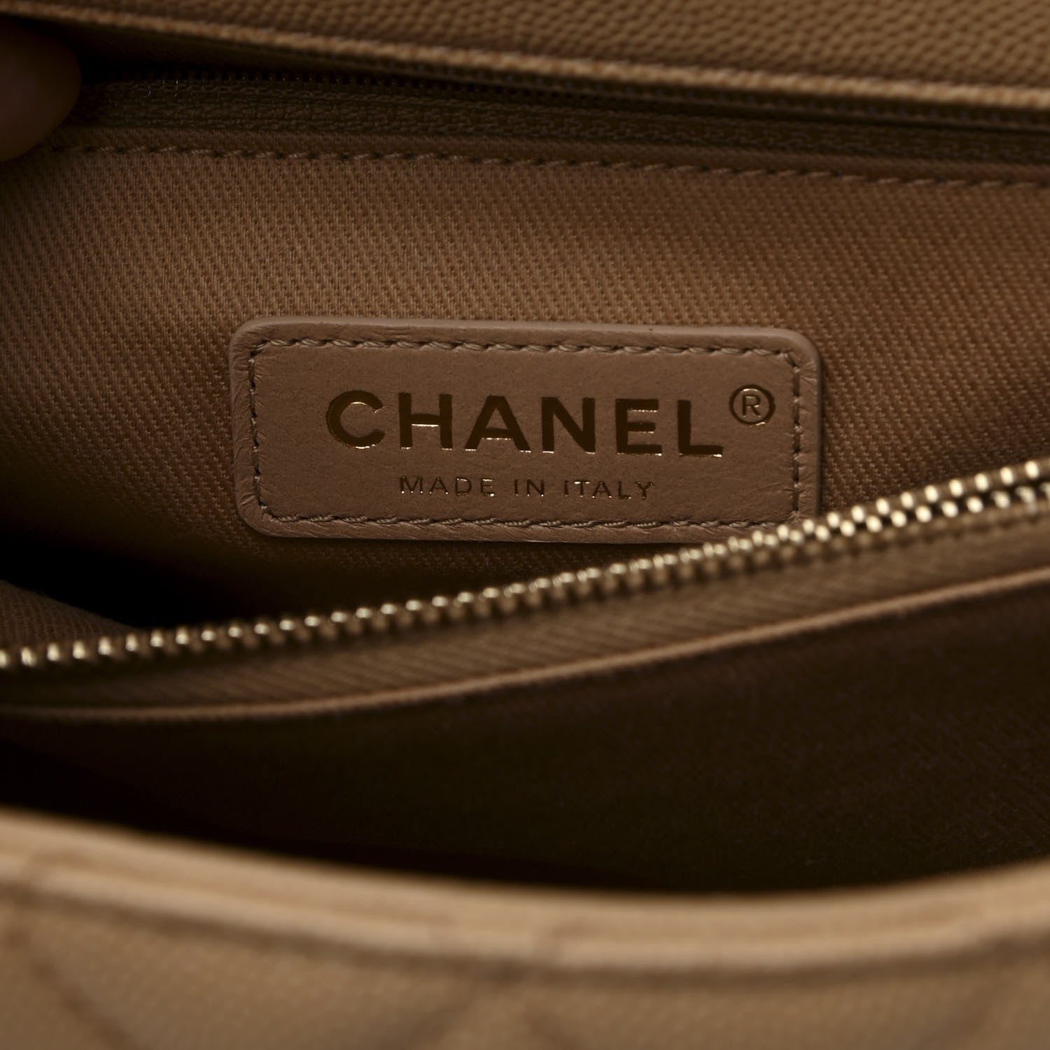 Chanel Caviar Lizard Quilted Small Coco Handle Flap Beige 6 of 13