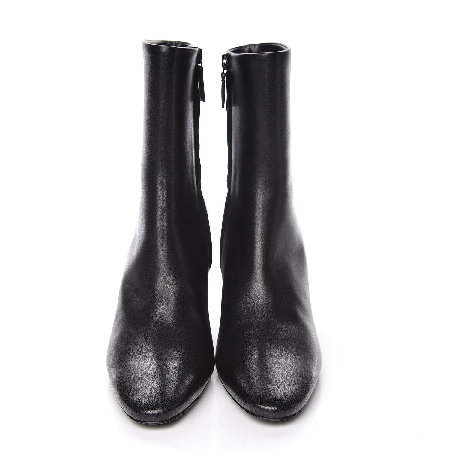 Balenciaga Shiny Sheepskin 20mm Oval Booties 37 Black 2 of 13