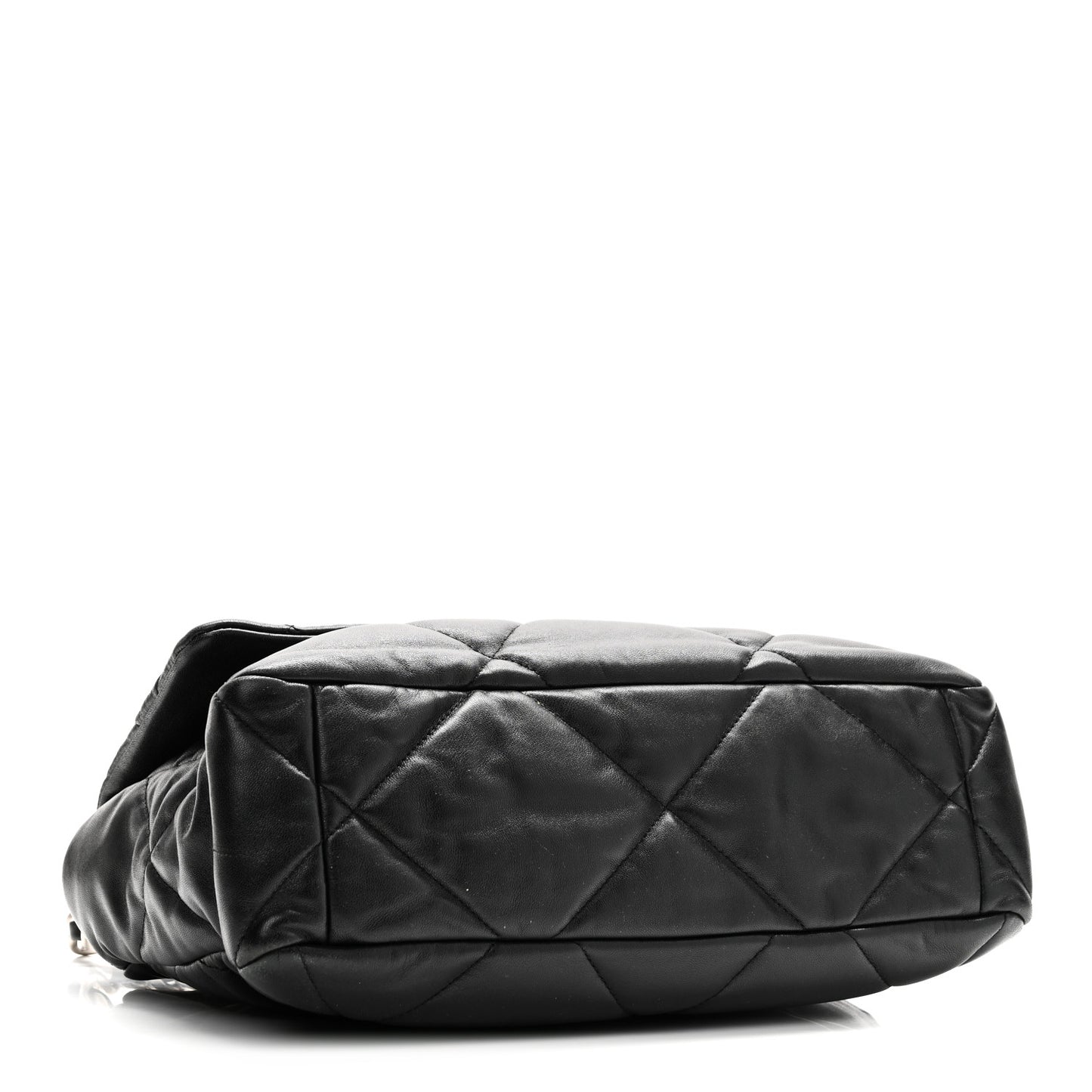 Lambskin Quilted Large Chanel 19 Flap Black