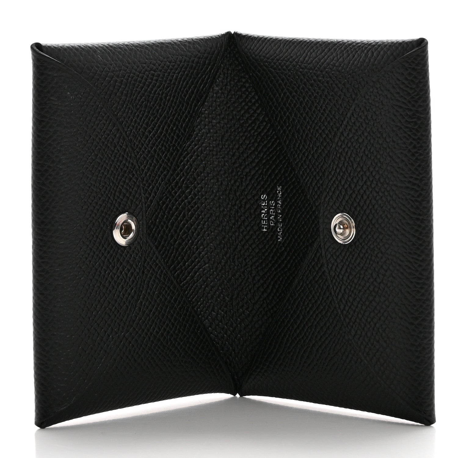 Hermes Epsom Calvi Card Case Black 5 of 8
