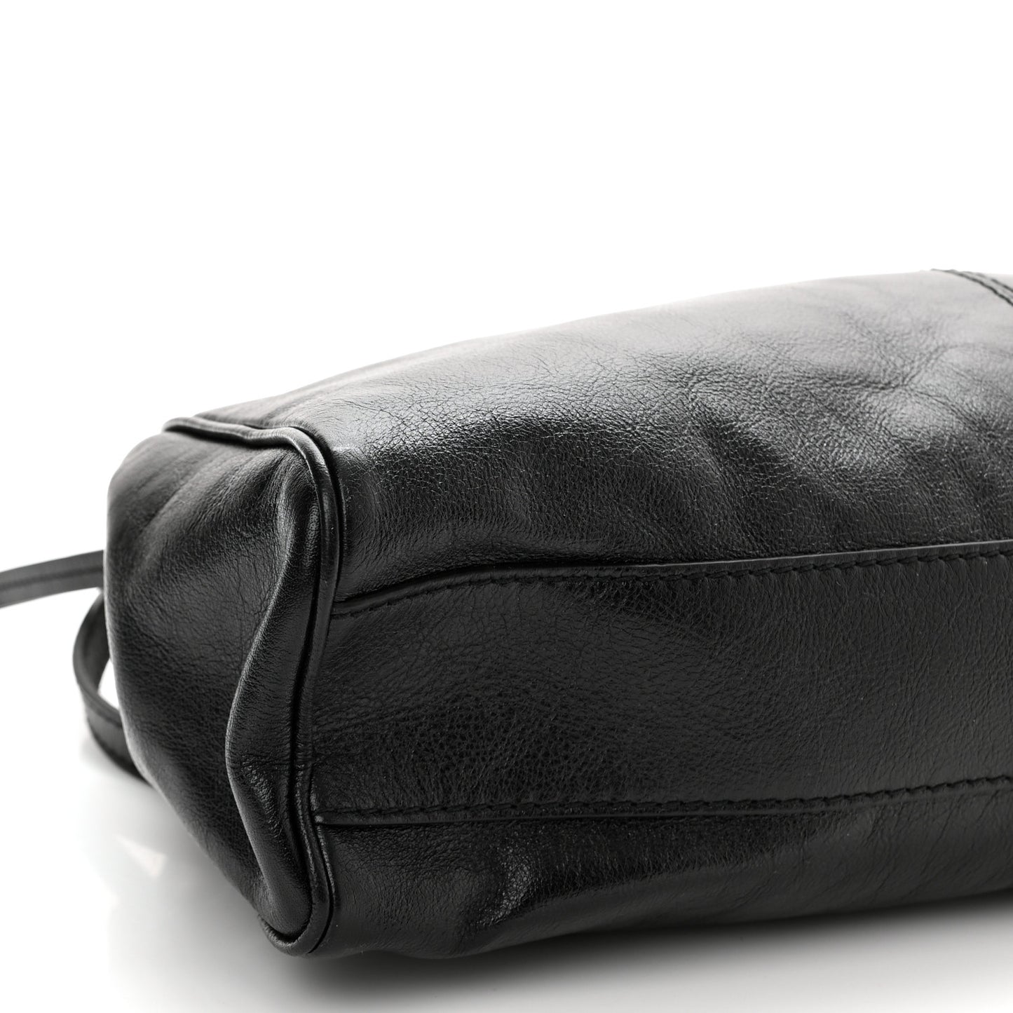Calfskin Medium Re(Belle) Top Handle Bag Black