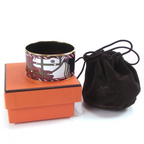 Hermes Wide Enamel Steed Bracelet 3 of 5