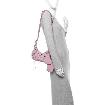 Balenciaga Agneau Arena Le Cagole Shoulder Bag XS Candy Pink 3 of 11
