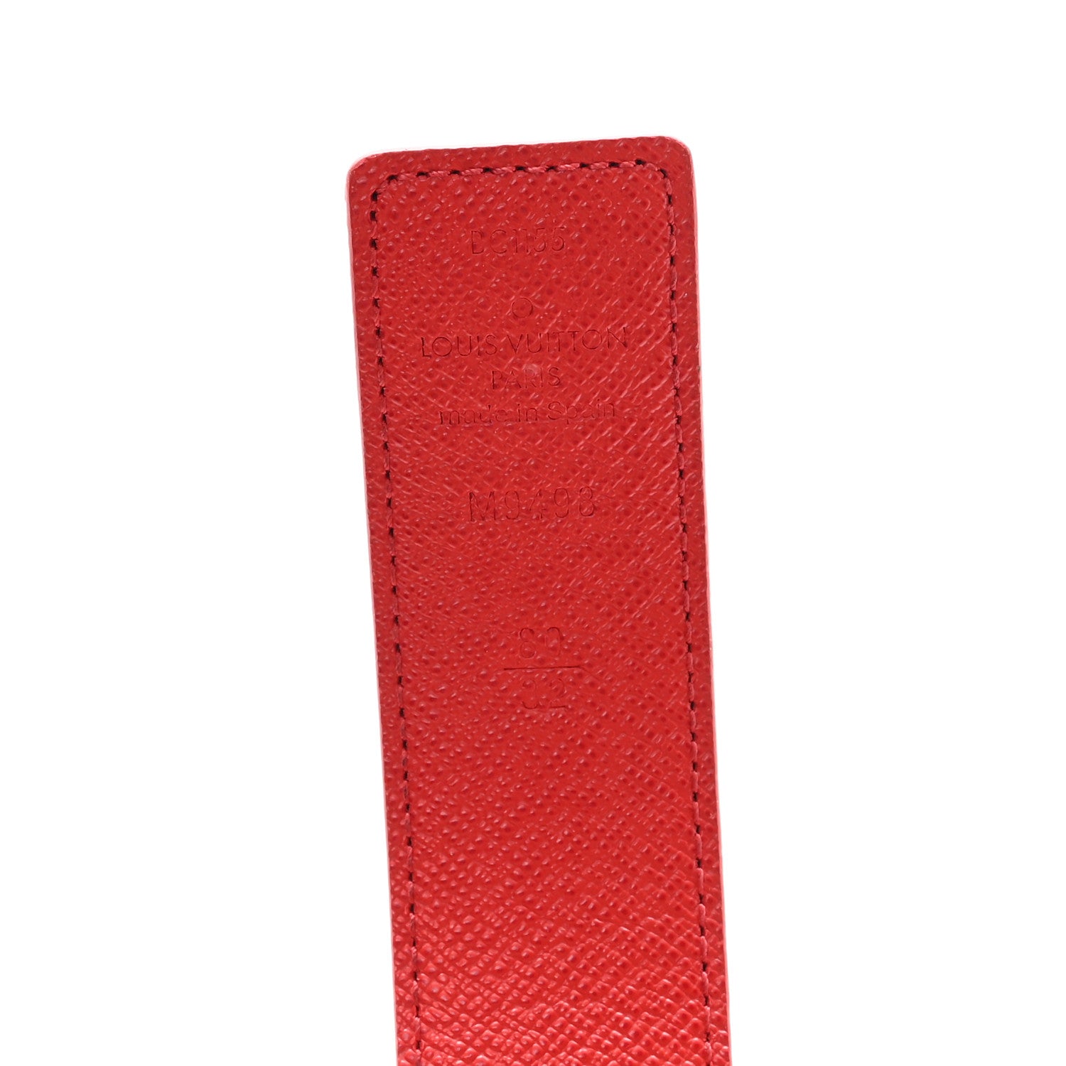 Louis Vuitton Monogram 30mm LV Initiales Reversible Belt 80 32 Coquelicot 3 of 5