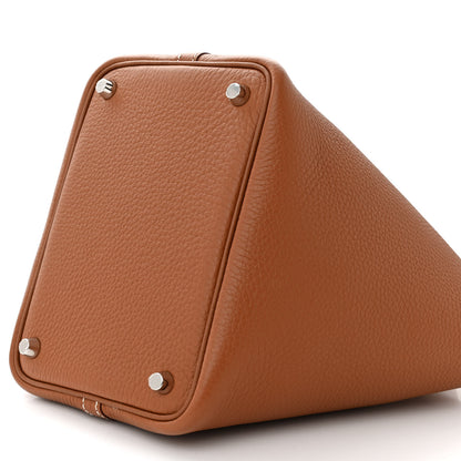 Hermes Taurillon Clemence Picotin Lock 18 PM Gold 10 of 11