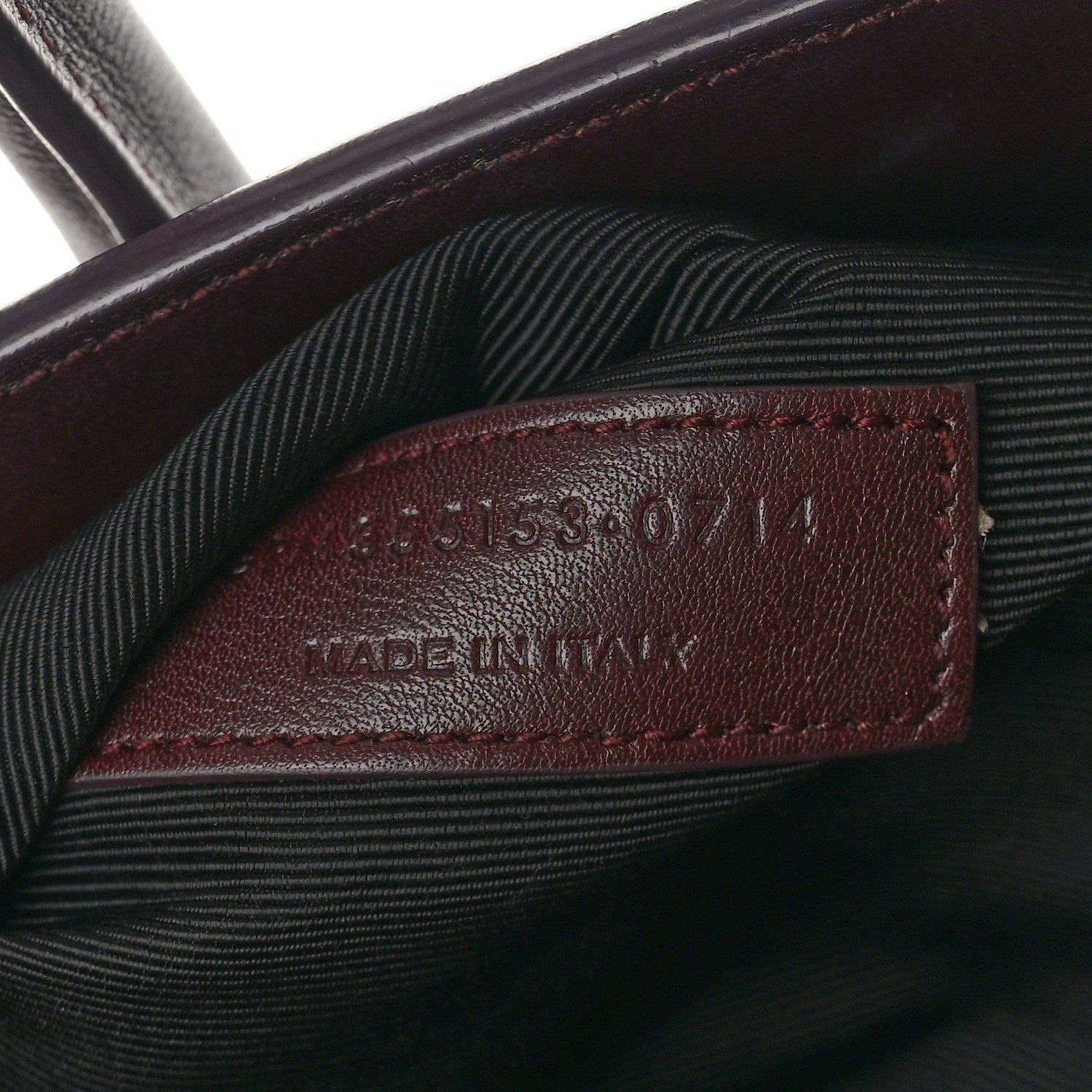Saint Laurent Calfskin Small Sac De Jour Amarena 7 of 10