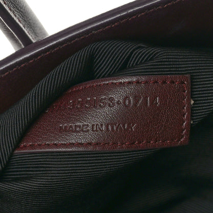 Saint Laurent Calfskin Small Sac De Jour Amarena 7 of 10
