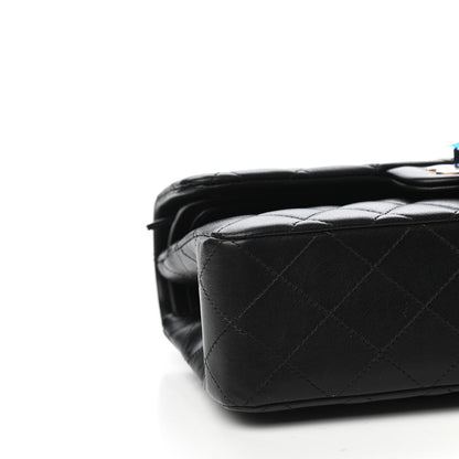 Chanel Lambskin Quilted Small Double Flap Black 8 of 11