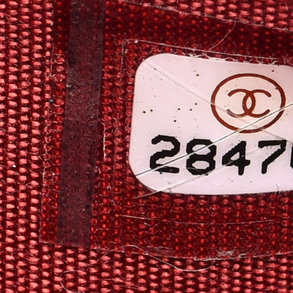 Chanel Caviar Quilted Boy Wallet On Chain WOC Red 7 of 10