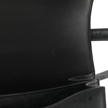 Hermes Ostrich Constance 18 Black 11 of 12