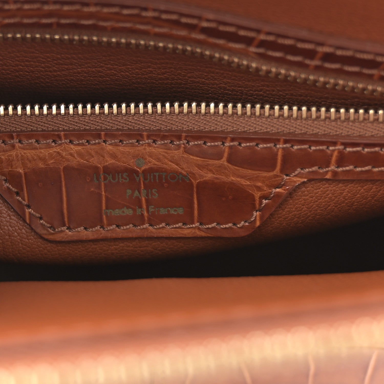 Louis Vuitton Crocodile Lockit PM Brown 6 of 10