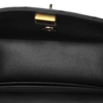 Chanel Lambskin Quilted Mini Top Handle Rectangular Flap Black 5 of 11