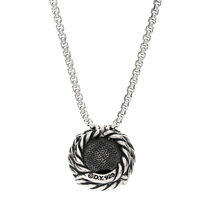 David Yurman Sterling Silver Hematite 8mm Petite Chatelaine Pendant Necklace 3 of 4