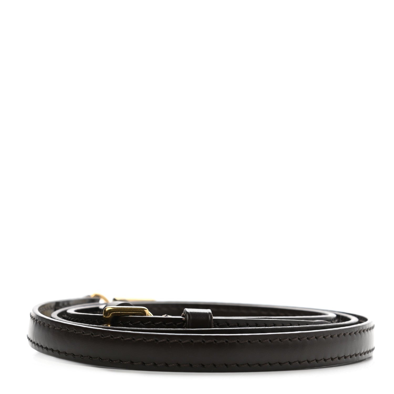 Louis Vuitton Calfskin 12mm Adjustable Shoulder Strap Brown 2 of 3