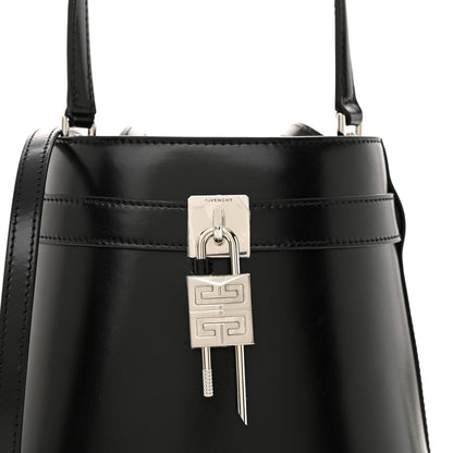 Givenchy Box Calfskin Shark Lock Bucket Bag Black 7 of 9