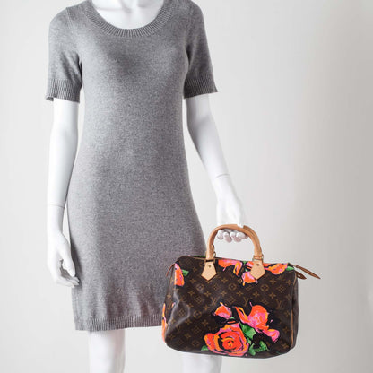 Louis Vuitton Monogram Roses Speedy 30 2 of 17