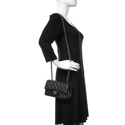 Chanel Caviar Quilted Mini Rectangular Flap Black 2 of 10
