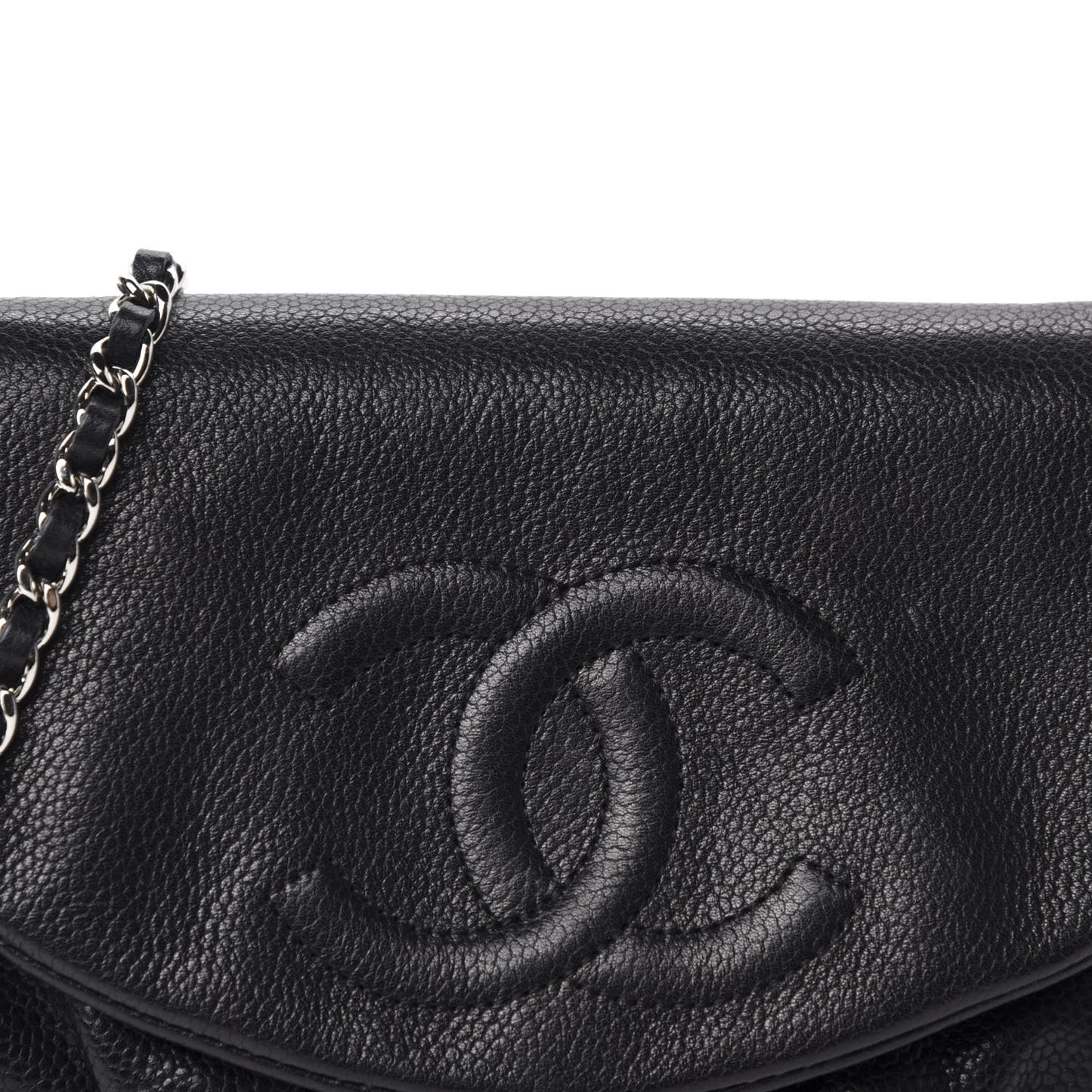 Caviar Half Moon Wallet On Chain WOC Black