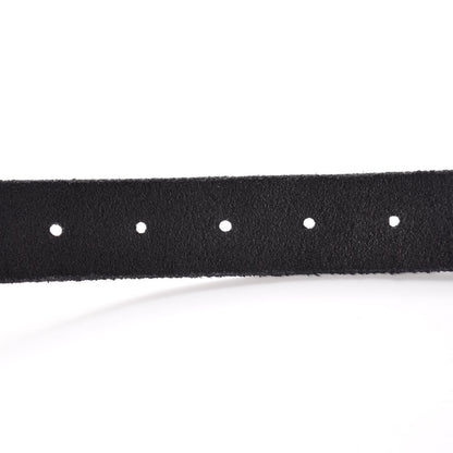 Gucci Cuoio Toscano Nickel Double G 30mm Belt 75 30 Black 6 of 8