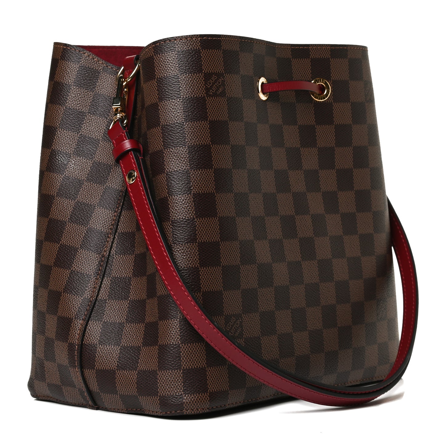 Damier Ebene Neonoe MM Cherry Berry
