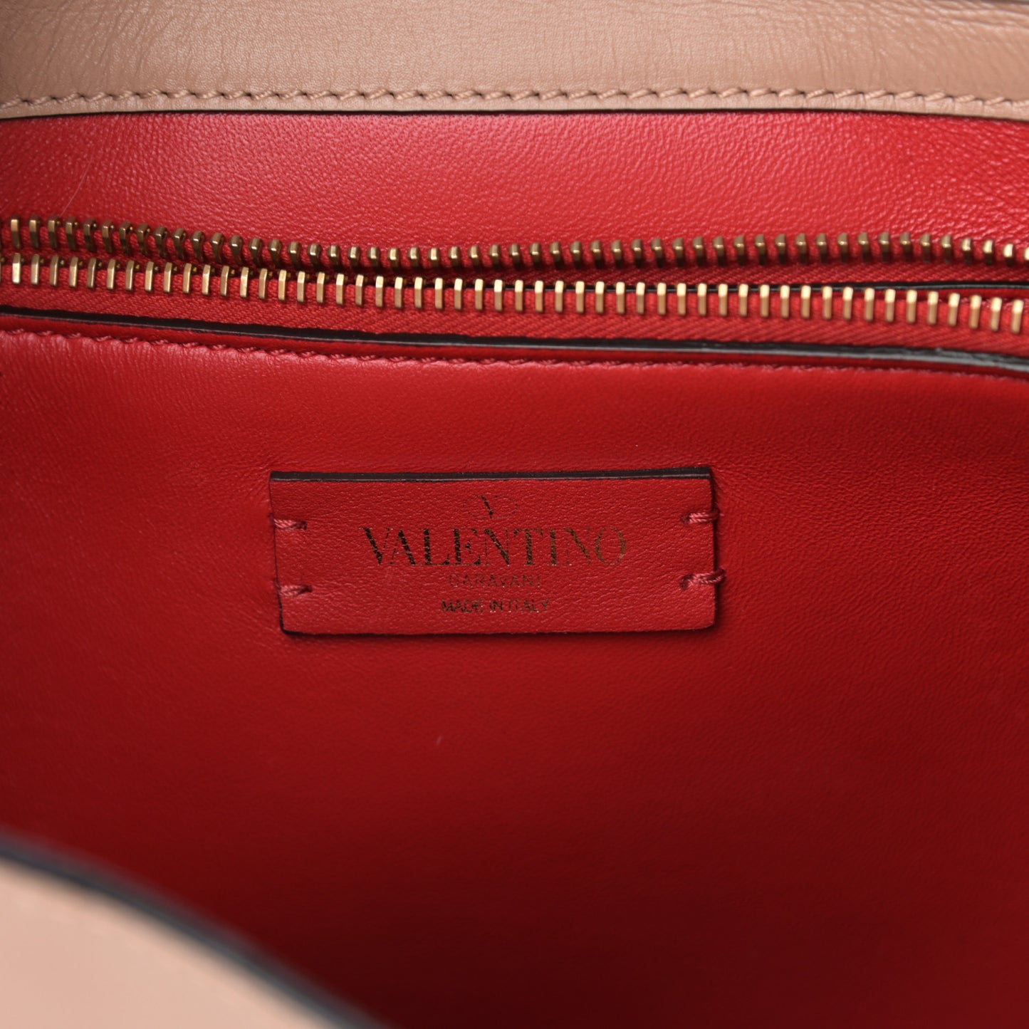 Smooth Calfskin VSling Hobo Bag Camel Rose