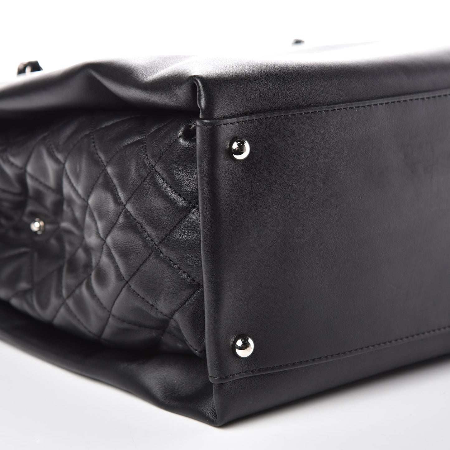 Calfskin Shopping Tote Black