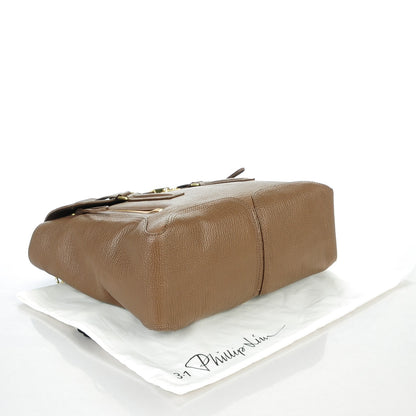 3.1 Phillip Lim 3.1 Textured Calfskin Large Pashli Satchel Taupe 4 of 8