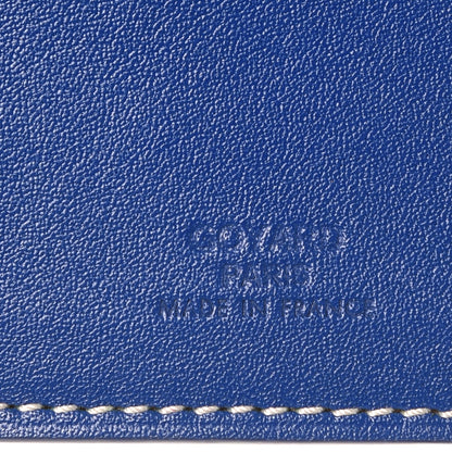 Goyard Goyardine Passport Wallet Navy 6 of 9
