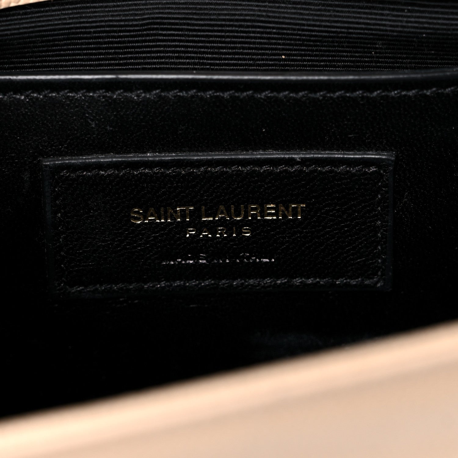 Saint Laurent Grain De Poudre Small Monogram Kate Satchel Dark Beige 7 of 24
