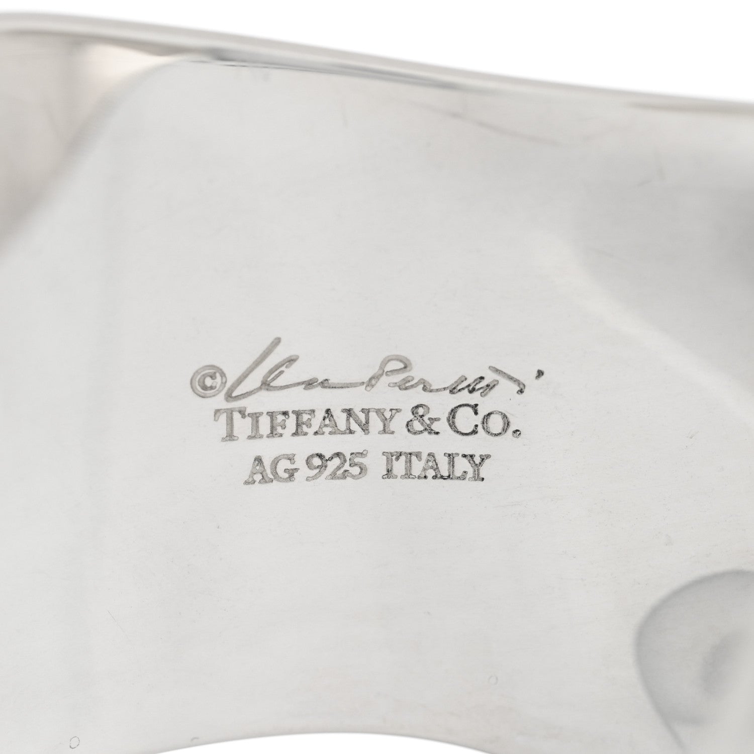 Tiffany Sterling Silver Small Elsa Peretti Right Wrist Bone Cuff Bracelet 3 of 3