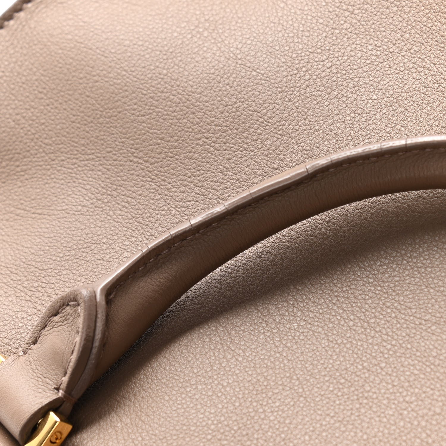 Saint Laurent Smooth Calfskin Small Monogram Cabas Taupe 12 of 15