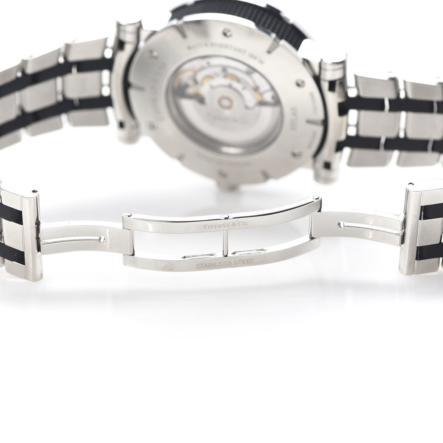Tiffany Stainless Steel Rubber 42mm Atlas Automatic Watch 6 of 6