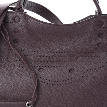 Balenciaga Veau Grana Perforated Blackout Hardware City Rouge Acajou 8 of 10