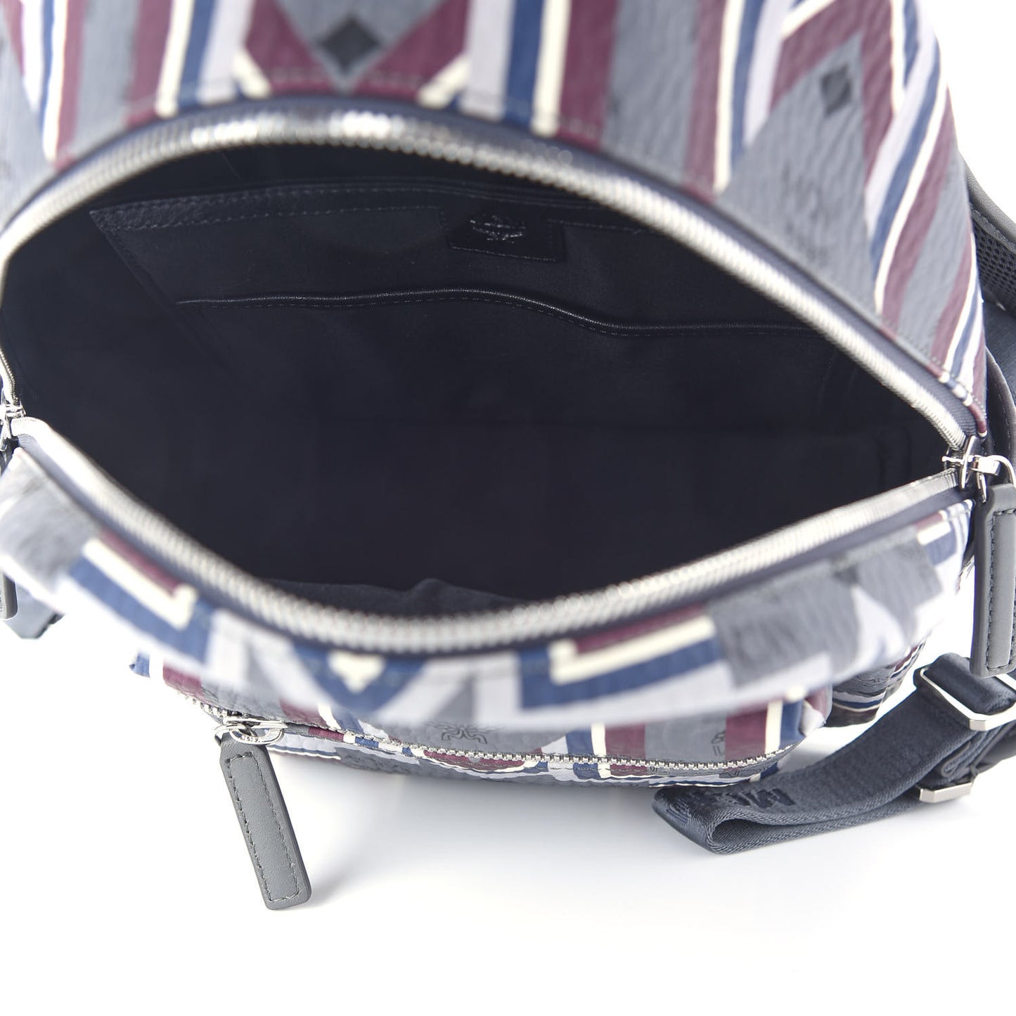 Visetos Chevron Stripe Small Backpack Phantom Grey Multicolor