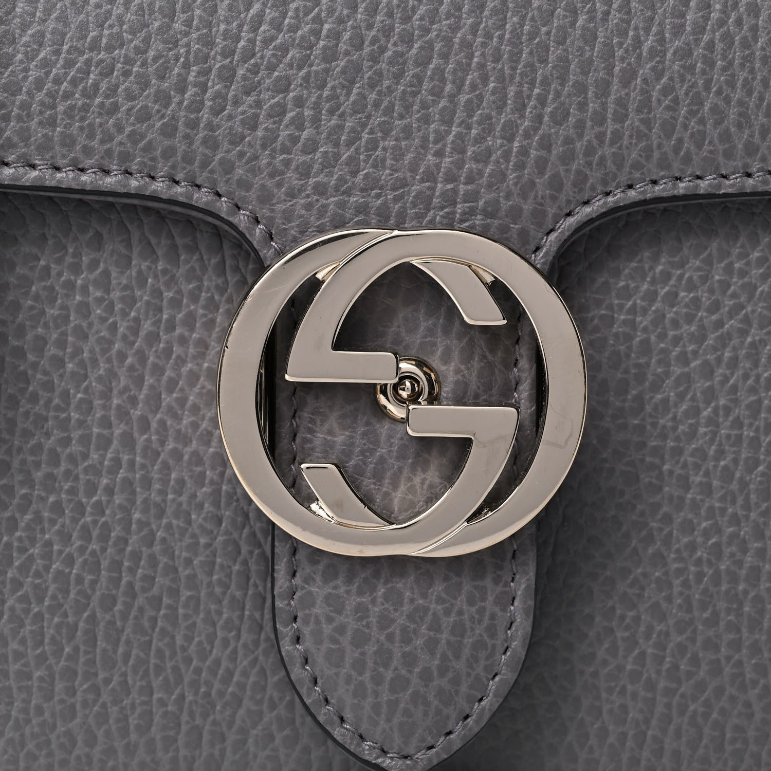 Gucci Dollar Calfskin Small Interlocking G Shoulder Bag Loess 9 of 12